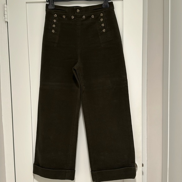 Tory Burch Moleskin Sailor Trousers - Picture 2 of 6